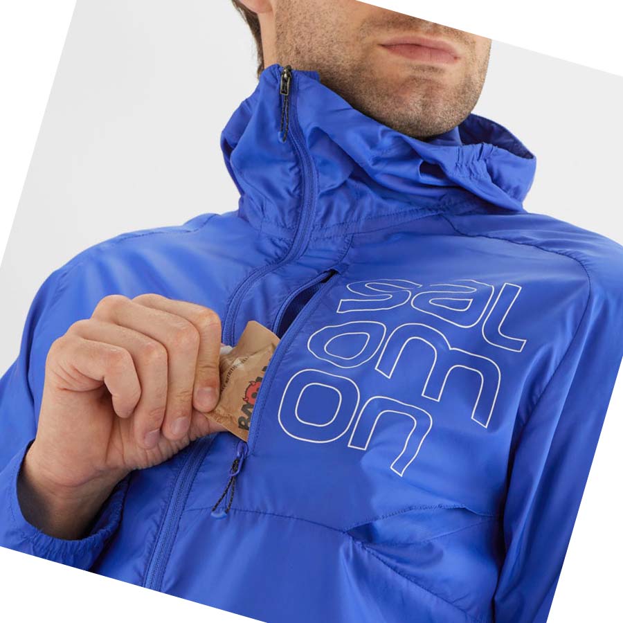 Chaquetas Salomon BONATTI CROSS WIND WINDBREAKERS Hombre Azules | MX 3265FDN